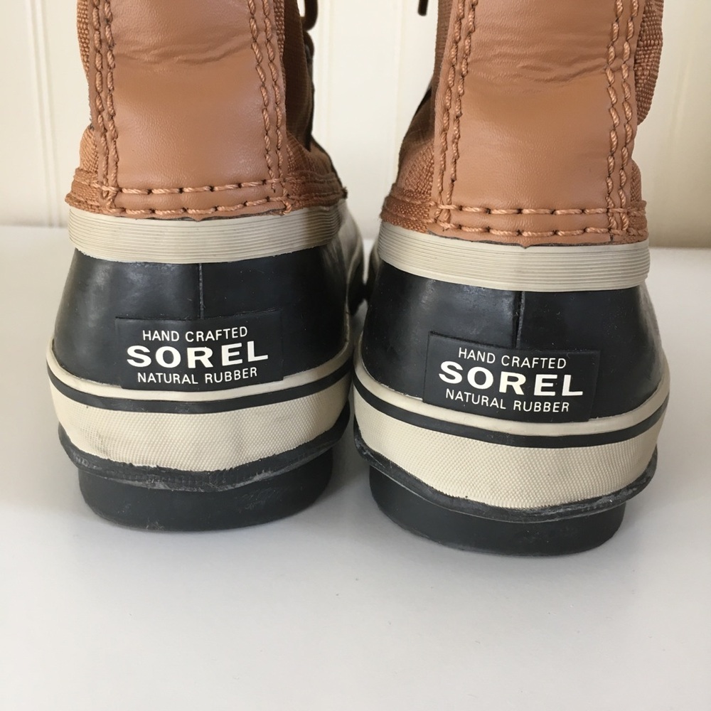 Sorel women's brown black Winter Carnival waterproof boots size 9 GUC - Picture 6 of 11